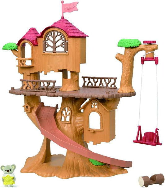 Calico Critters - Vacation Homes - Adventure Treehouse - 2025 Edition Dollhouse – Kids Pretend Play House, Miniature Home Playset, Expandable Design, Ages 3+