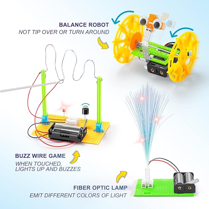 11 Set STEM Kits for Ages 8-13 10-12, Engineering & Physics Science kit, Robot Building Science Experiments, Boys Robotics Toys Gifts for 8-10 11 12 13 14