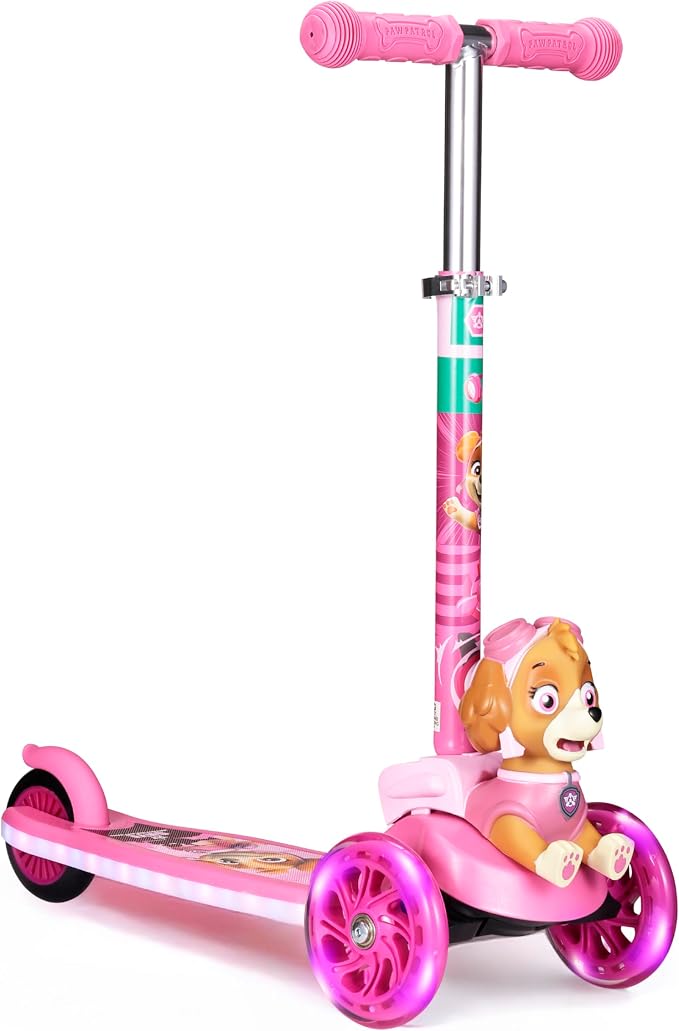 Kick Scooter for Kids, 3 Wheel Self Balancing, Light Up LED Wheels