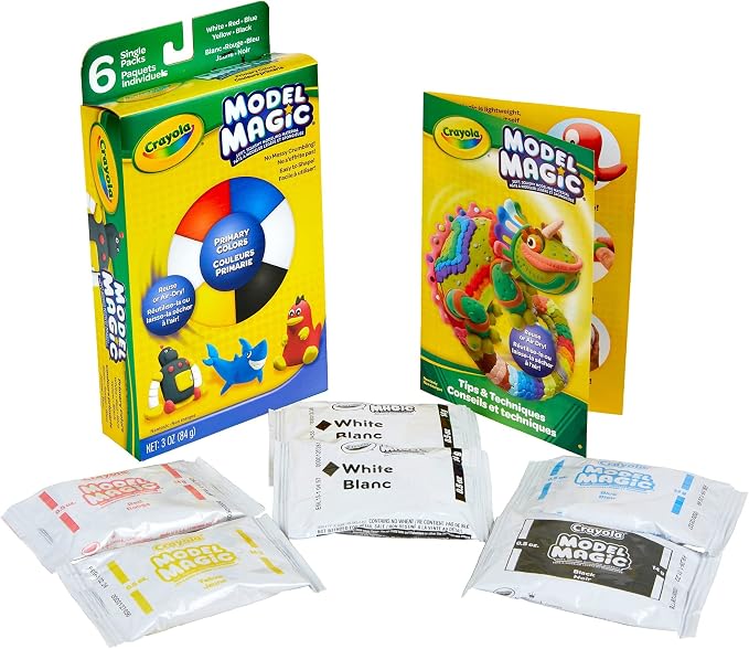 Crayola Model Magic, Modeling Material, .5 Ounces 6/Pkg-Primary