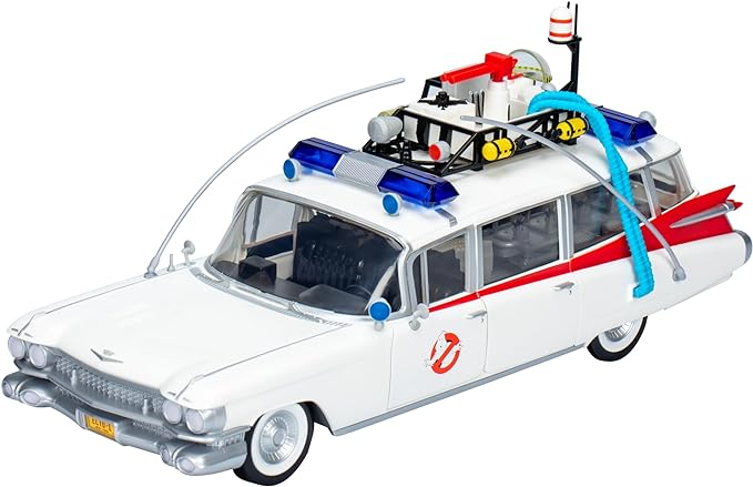Ghostbusters Plasma Series Ecto-1 (1984), 1:18 Scale Toy Car, Toys for Ages 14+ (Amazon Exclusive)