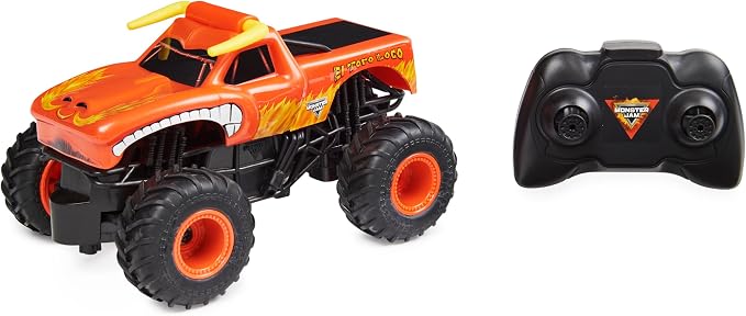 Monster Jam, Official El Toro Loco Remote Control Monster Truck for Boys and Girls, 1:24 Scale, 2.4 GHz, Kids Toys for Ages 4 and Up