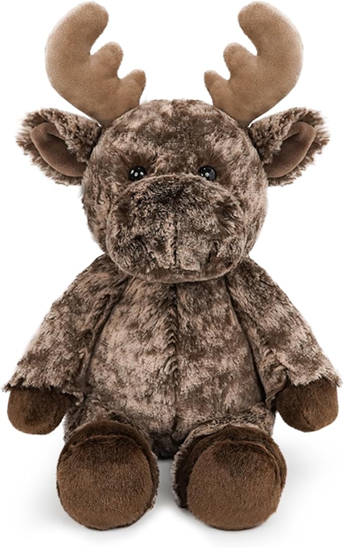 Stuffed Animal Plush Toy Soft Plushie Cuddly Reindeer Cute Plush Toy for Kids Toddlers Boys Girls Birthday Christmas Nursery Decor Party Favors