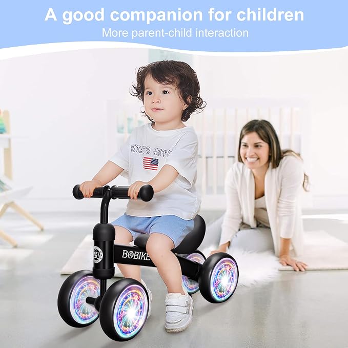 Baby Balance Bike Toys for 12-36 Months Kids Toy Boy and Girls Gifts Toddler Best First Birthday Gift Children Walker No Pedal Infant 4 Wheels Bicycle