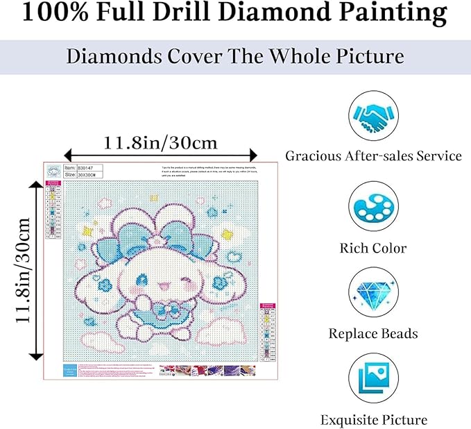 JAKI Diamond Art Painting Kits for Adults-Diamond Art for Adults,5D Full Drill Diamond Art Kits for Gift Home Wall Decor(12x12inch)