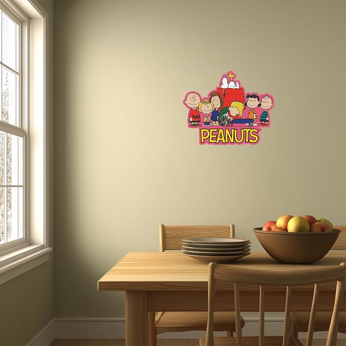 Peanuts Snoopy Puzzles for Adults – Charlie Brown Wooden Jigsaw Puzzles, 200 Pieces Unique Shaped Wooden Puzzle, Family Game, 5MM Thick, Officially Licensed Merchandise – Friends, 13.1" x 10.6"