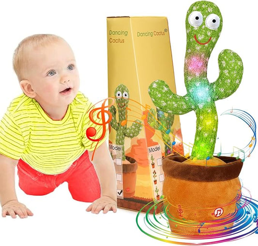 Emoin Talking Cactus Toy, Interactive Toys Dancing Cactus Toy Mimicking Repeating What You Say, Toddler Infant Baby Toys Gifts for 6 7 8 9 10 Month Old Baby Toys for 1 2 3 Year Old Boy Girl