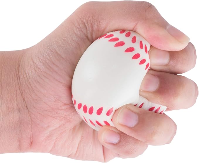 Super Z Outlet Mini Foam Sports Balls 24 Pack for Kids Adults Mini Baseball Football Basketball Soccer Stress Toy Game Party Decoration