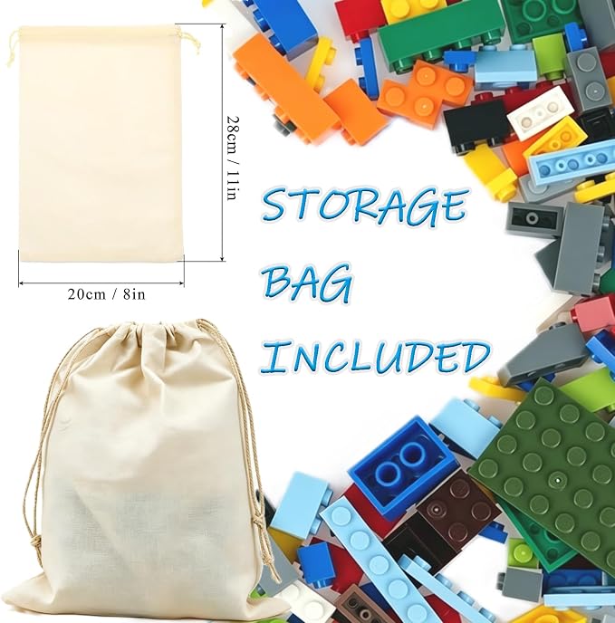 310-Piece Building Blocks Set, Creative Classic Bulk Bricks Toy, Transparent Panel Bricks Baseplate, Compatible with All Major Brands