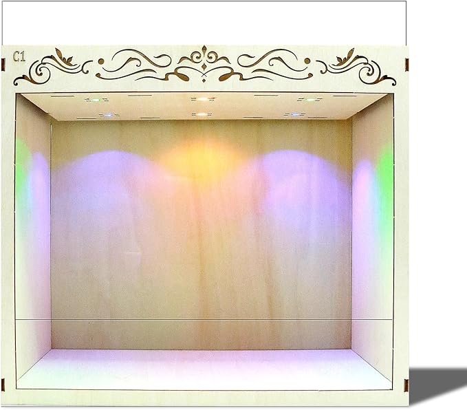 Book Nook Kit, Simple Booknook Bookend, Miniature Dollhouse House Kit | DIY 3D Wooden Puzzle for Beginner, 9.84in x 5.9in x 8.66in Model with LED Light and Dust Cover, Diorama Painted by Yourself