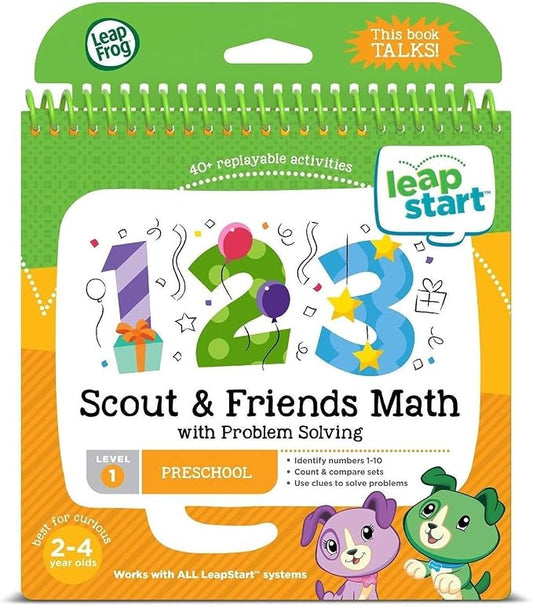 LeapFrog LeapStart Preschool Activity Book: Scout & Friends Math and Problem Solving