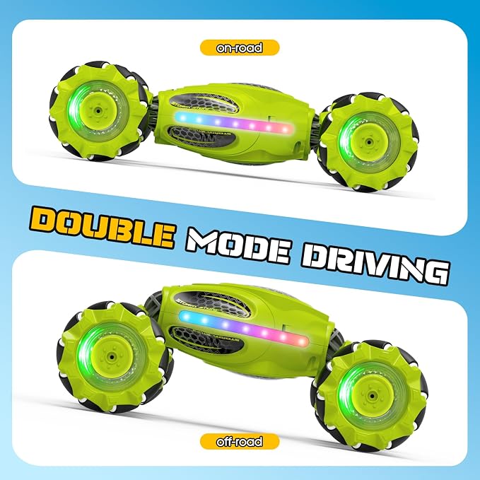 Gesture Sensing RC Stunt Car, Remote Control 2.4GHz 4WD Hand Controlled Car Toys for Boys and Girls Age 6-12, 360° Rotating Drift RC Cars with Lights and Music, Ideal Birthday and Christmas Xmas Gift