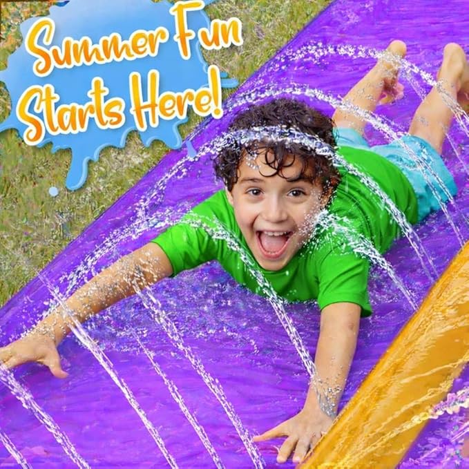 Stargo 18 x 5 ft - Slip and Slide, Water Slides for Kid - Backyard waterslide for Kids, Outdoor Fun Summer Water Toys, Water Activities for Kids and Adults for Backyard Fun, Ages 4-8, 5, 6, 7, 8-12 +