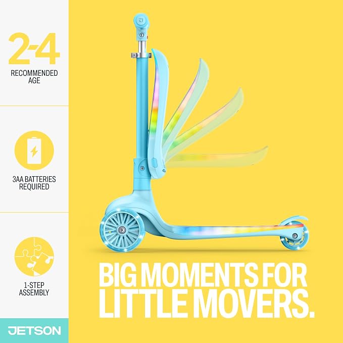 Jetson Scooters - Jupiter Mini Kick Scooter, Foldable, Lightweight, Portable