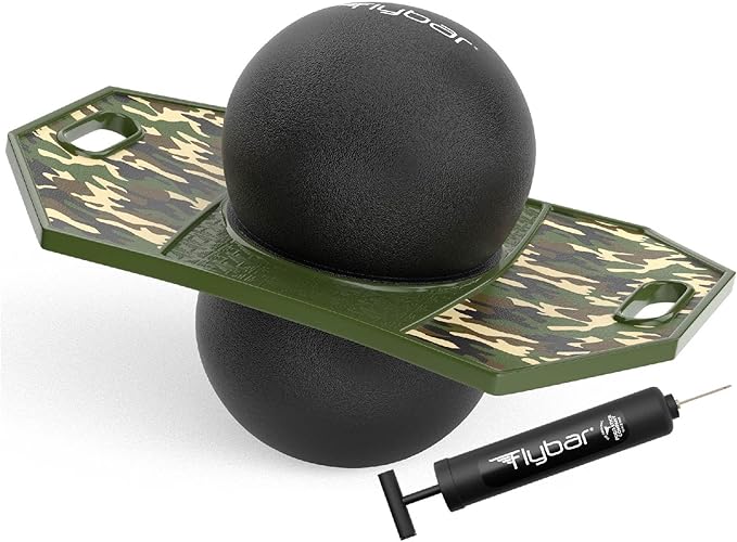 Flybar LED Pogo Trick Ball for Kids Balance Bounce Board w/Anti-Slip Deck