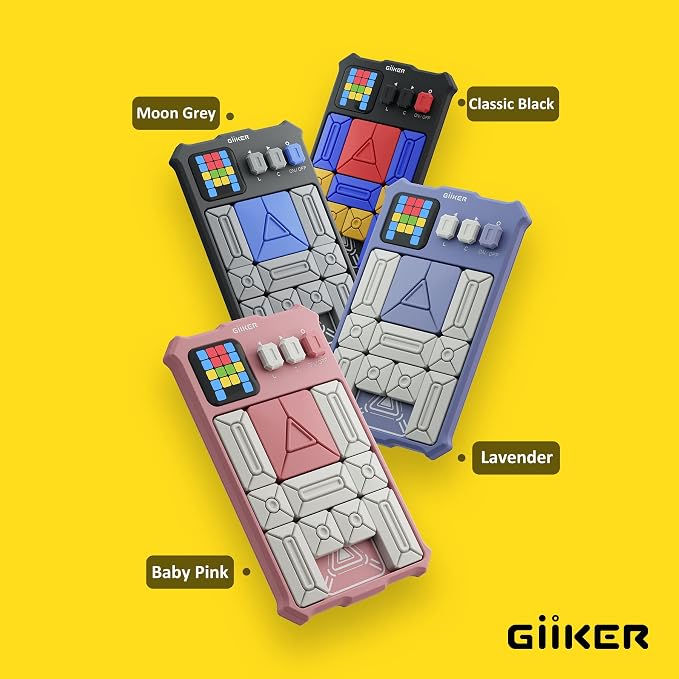 GiiKER Super Slide Puzzle Games, Original 500+ Challenges Brain Teaser Puzzle, Toys for Kids Teens, Travel Games Birthday Stocking Stuffers for Boys Girls, Activities for Road Trips