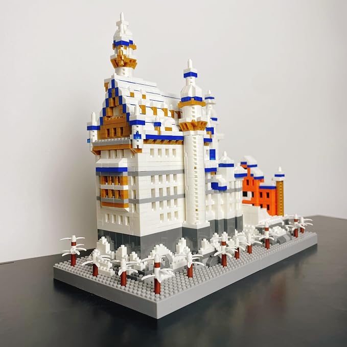 Germany Swan Stone Castle Micro Building Blocks Toys Set: Craft Your Own Royal Legacy