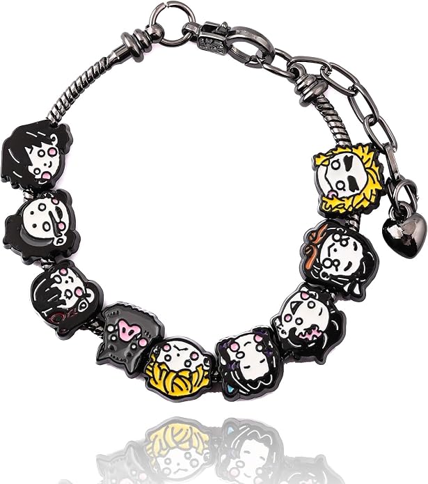 SONGCHANGJEWELRY Anime Figure Tanjiro Charm Bracelet - Tanjiro Nezuko Zenitsu Inosuke Figure Bracelet - Gifts