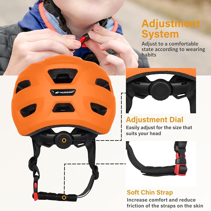 Kids Bike Helmet for Toddlers, Boys and Girls, Lightweight & Adjustable for Age 1-3-8, Multi-Sport Helmet for Bicycle, Kick Scooter, Skateboard, Roller/Inline Skate