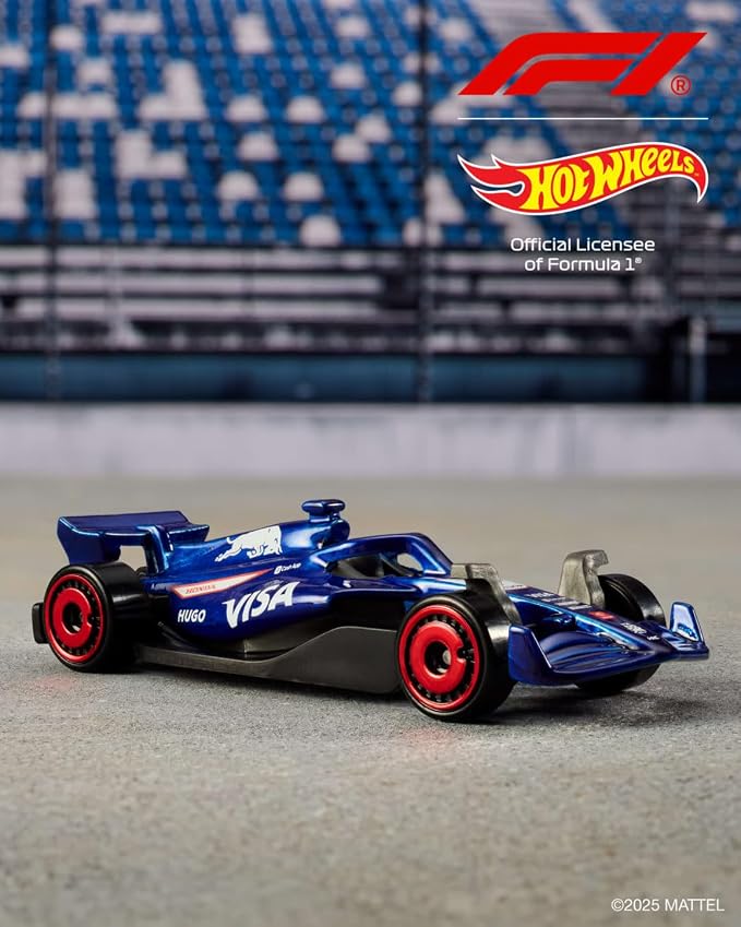 Hot Wheels Toy Cars Formula 1 5-Pack, Set of 5 1:64 Scale Die-Cast Vehicles Featuring F1 Racing Team Decos, Collectible Race Cars