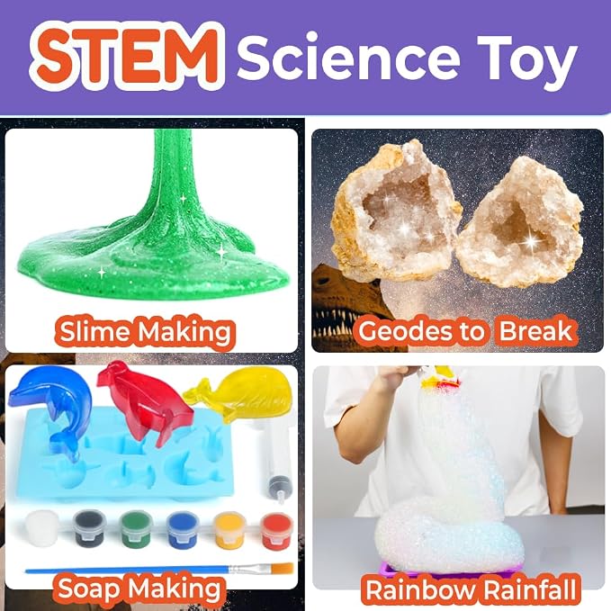 BenBen Ultimate Science Kit for Kids Ages 8-14, 155 Hands-On STEM Experiments for Family Fun & Creative Learning, Gift for Boys Girls