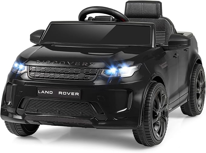 Costzon Ride on Car, Licensed Land Rover Discovery Sport Electric Vehicle, 12V Kids Car with Parent Remote Control, Music, Horn, Song, Gift for Aged 3+ (Black, 38” x 24” x 17”(L x W x H))