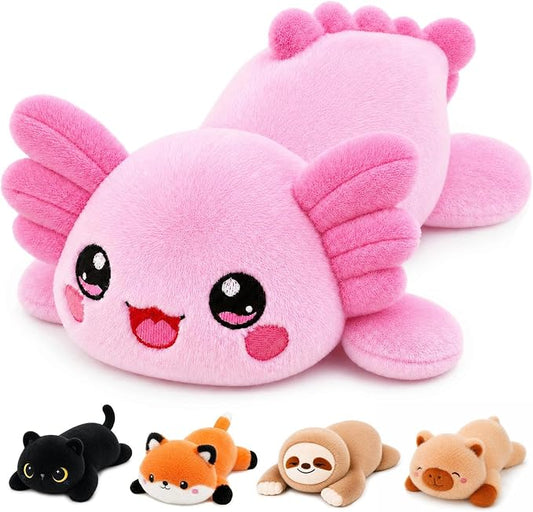 Axolotl Weighted Stuffed Animal, Soft Plush Toy Gift (17.3 Inch, 1.7 Lbs)