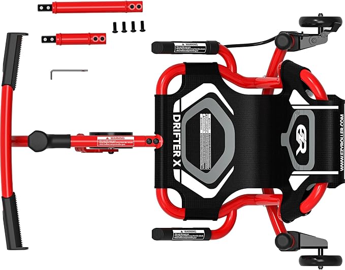 EzyRoller Drifter X Ride On Toy for Kids, Ages 4-12, Up to 154 lbs - Red
