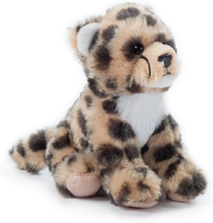 The Petting Zoo Cheetah Stuffed Animal Plushie, Gifts for Kids, Wild Onez Babiez Zoo Animals, Cheetah Plush Toy 6 inches