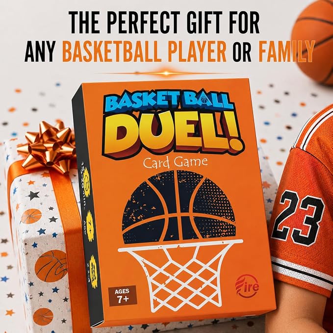 Card Game – Fast-Paced Puzzle & Strategy Basketball Game for Kids, Teens & Adults | 2–5 Players or Team Play | Ages 7+ | Youth Basketball to NBA-Inspired Sports Family Game Night Fun