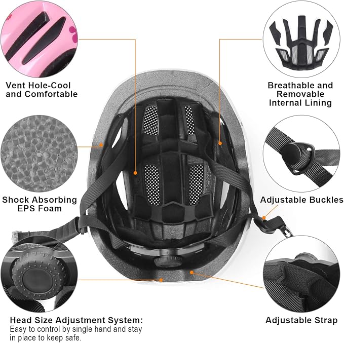 GLAF Baby Bike Helmet Toddler Helmets for 1 Year Old and up Infant Girls Boys Multi Sport Adjustable for Scooter Bicycle Skateboard Cycling