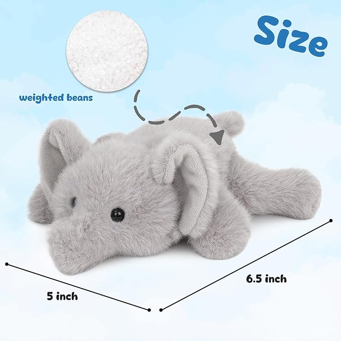 Adorable Elephant Stuffed Animal Soft Elephant Plush Toy Cute Birthday Gifts for Boys Girls Kids Toddlers