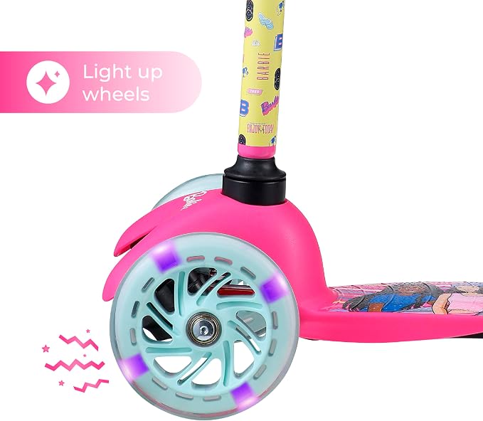 Kick Scooter for Kids, 3 Wheel Self Balancing, Light Up LED Wheels
