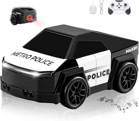 Remote Control Car Cyber-Inspired Rc Cars Toys with Drift Spray Lights Sound Automatic Follow 2.4GHz Rc Truck Toys for 3+ Boys Pet