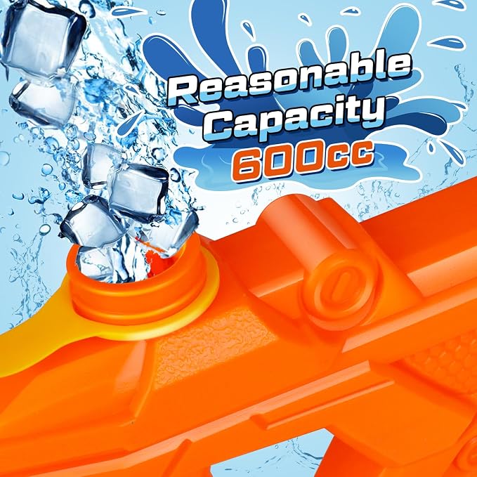 Quanquer 600CC Water Guns for Kids Adults - 3 Pack Super Squirt Water Toy Gun High Capacity Long Shooting Range Soaker Blaster for Swimming Pool Beach Outdoor Fighting Party