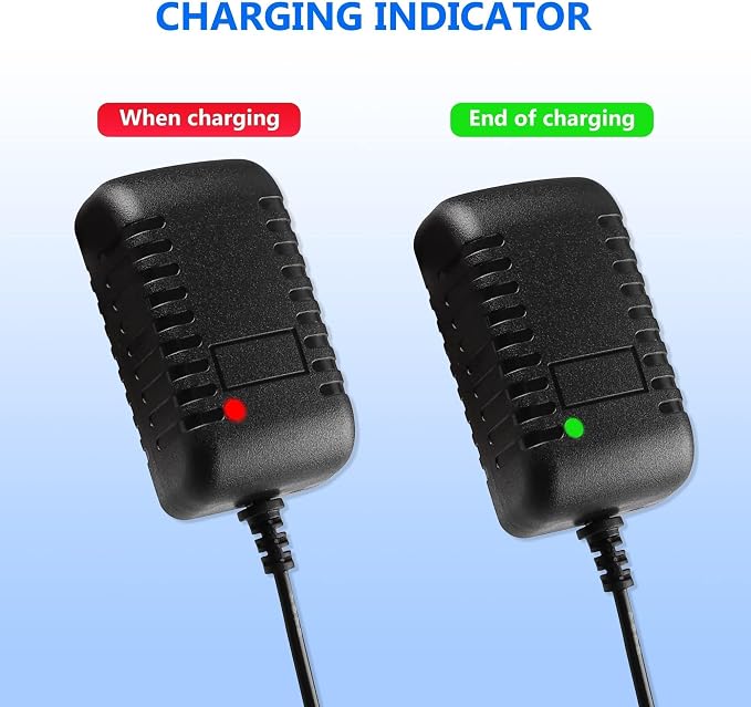 6V Battery Charger for Ride On Car Toys, 6 Volt Universal Ride On Car Charger for Mercedes-Benz, Ferrari, Dynacraft, Lamborghini, Flybar Bumper Car, Monster Jam Kids Riding Toy
