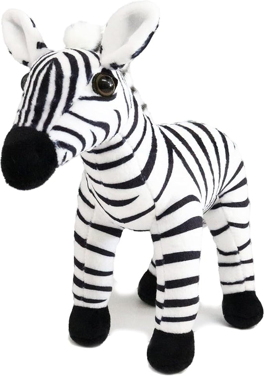 Ice King Bear Wild Animal Small Stuffed Animals Zoo Family Plush Toy (Zebra 7 Inches)