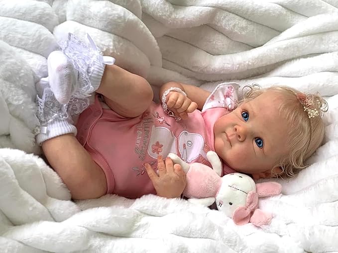 Zero Pam Reborn Baby Dolls Full Body, Realistic Baby Doll 18 Inch Real Babys Doll that Look Real Life Reborn Dolls with Accessories