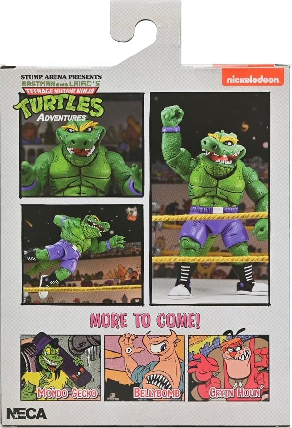 NECA Teenage Mutant Ninja Turtles Archie Comics Stump Wrestling Leatherhead 7" Scale Action Figure