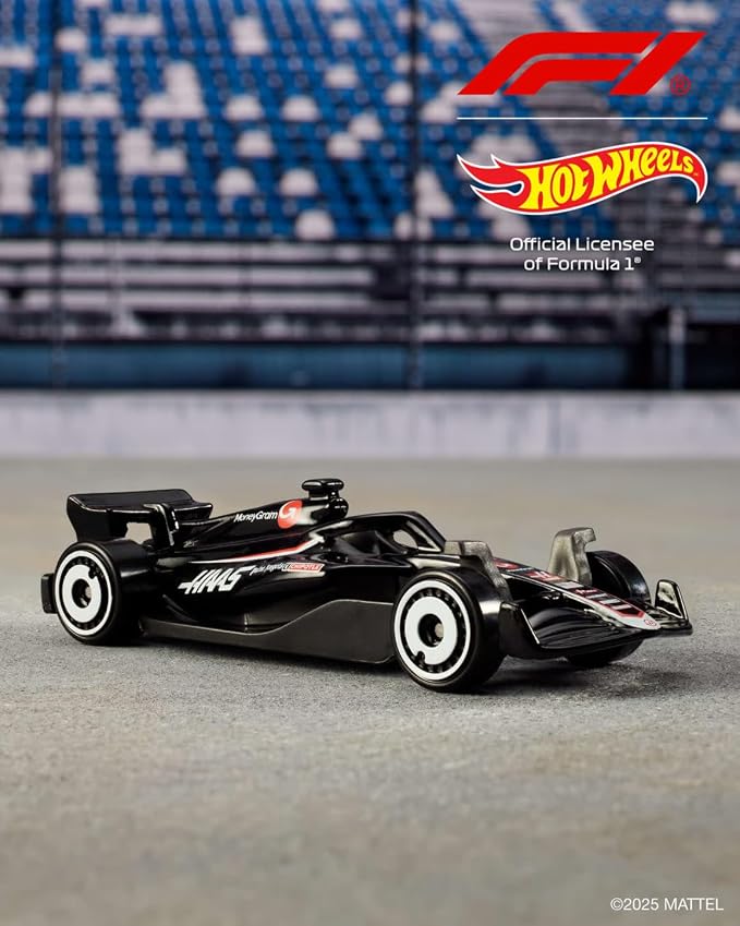 Hot Wheels Toy Cars Formula 1 5-Pack, Set of 5 1:64 Scale Die-Cast Vehicles Featuring F1 Racing Team Decos, Collectible Race Cars