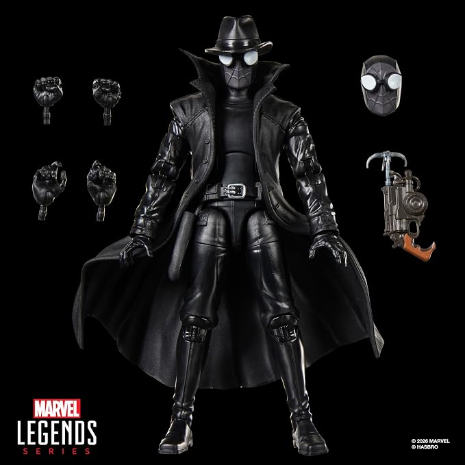 Marvel Legends Series Spider-Man Noir, Retro Cardback Spider-Man Comics Collectible 6-Inch Scale Action Figure (Amazon Exclusive)