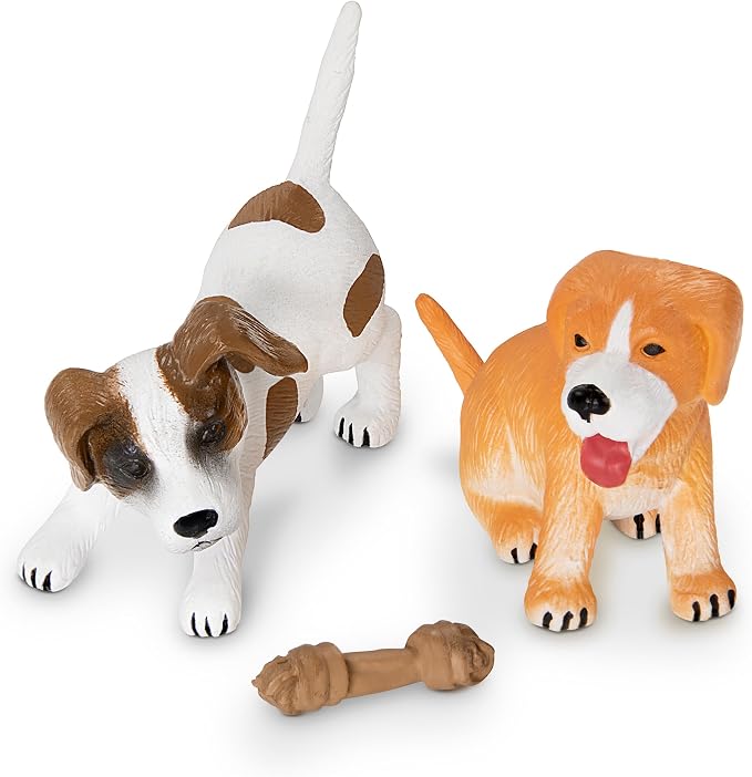 Terra by Battat – 5 Pieces Dog House Playset with Toy Dog Figurines – Durable & Realistic Animal Figures for Toddlers – Educational Playset Encourages Imaginative Play & Early Learning – 3+ Years