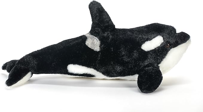 The Petting Zoo Orca Stuffed Animal Plushie, Gifts for Kids, Wild Onez Sealife Animals, Whale Plush Toy, 20 inches