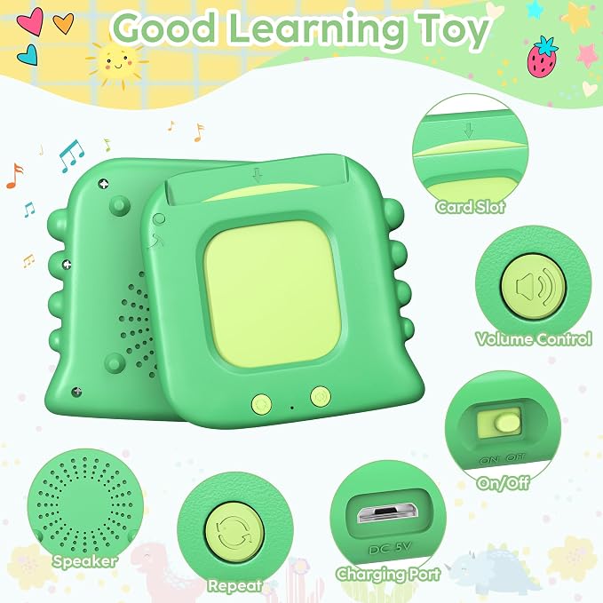 Talking Flash Cards,Kids Toddler Flash Cards with 240 Sight Words,Montessori Toys,Autism Sensory Toys,Speech Therapy Toys,Learning Educational Toys Gifts for Age 4 5 6 Years Old Boys and Girls