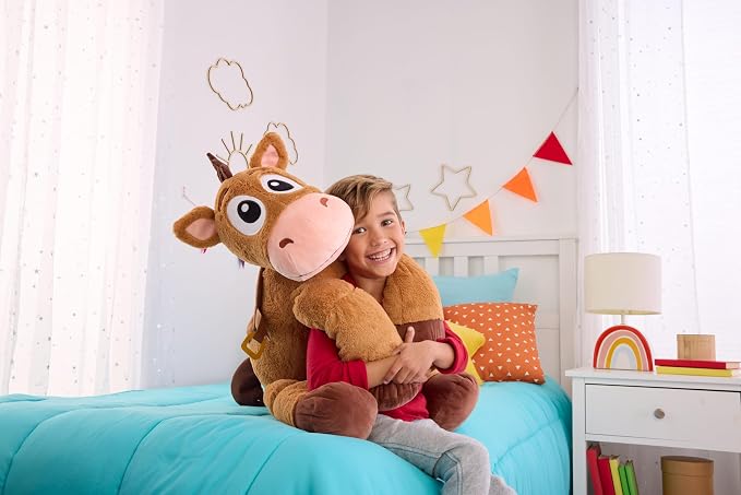 Mattel Disney and Pixar Toy Story 5 Ginormous Plush, 24-Inch Soft Toys, Extra-Large, Oversized Stylized Stuffed Animal Dolls