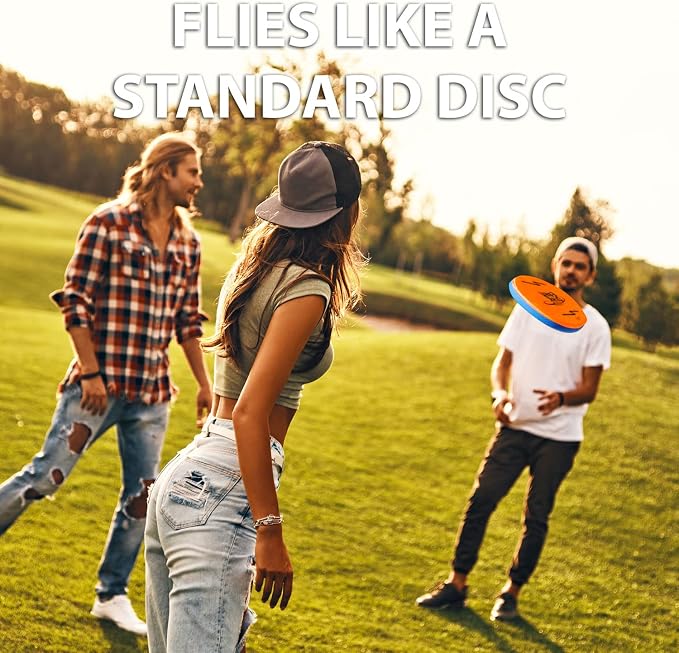Funsparks Easy Disk - Soft Catch Flying Disc - Easy to Learn and Play Disc Toss for Indoors or Outdoor Games for Kids, Beginners or Advanced Ultimate Flying Disc Game