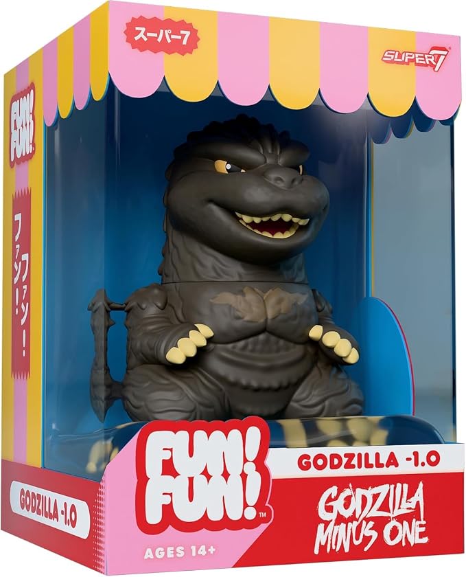 Super7 Fun! Fun! Toho Godzilla Minus One Vinyl Figure - 5" Toho Godzilla Action Figure Kaiju - Classic Movie Monster Fans Collectibles & Retro Toys – Movie Model for Collectors & Display Figurine