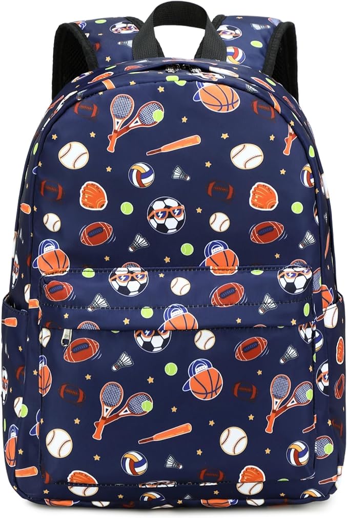 CAMTOP Preschool Backpack for Kids Boys Girls Toddler Backpack Kindergarten School Bookbags for Age 3-8 (Blue Classic Balls)