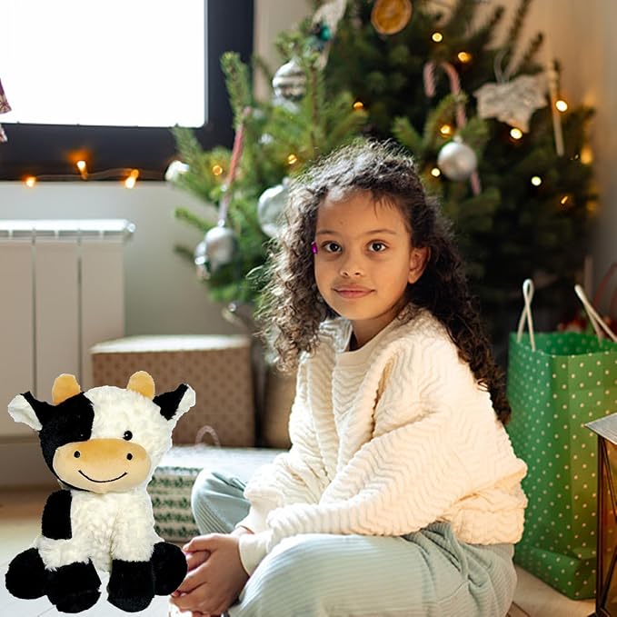 9" Cow Stuffed Animals Plush Doll Kids Boys Girls Animal