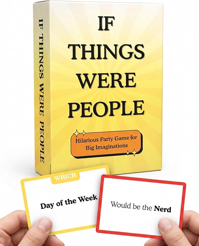 If Things were People – Funny Card Game for Family Game Night, Teens & Adults | Hilarious Debate Party Game for Families, Friends, Date Night & Parties | Easy to Learn | 2+ Players